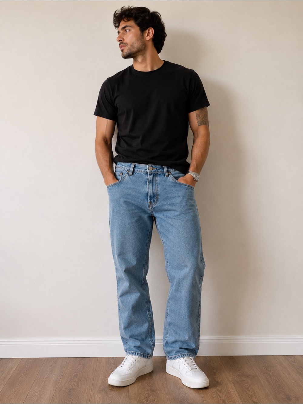Levi's 505 Men's Straight Jeans in Light Blue 32/32